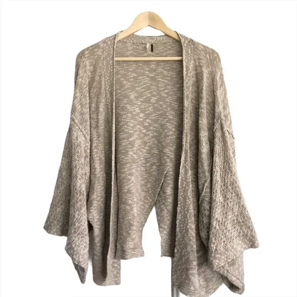 Free People Cardigan Sweater Open Front Kimono Slv - Picture 1 of 5